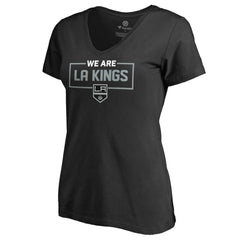 Los Angeles Kings Women's Iconic Collection V-Neck T-Shirt - Black T-shirts