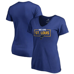 St. Louis Blues Women's Iconic Collection V-Neck T-Shirt - Blue T-shirts
