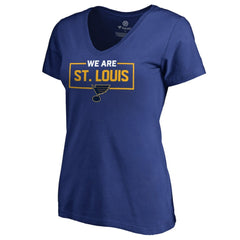 St. Louis Blues Women's Iconic Collection V-Neck T-Shirt - Blue T-shirts