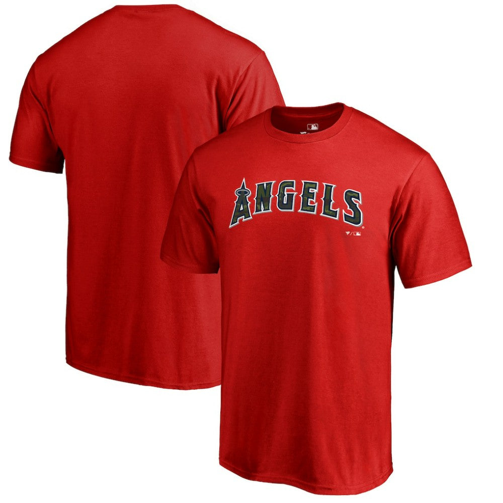 Los Angeles Angels Armed Forces Wordmark T-Shirt Red