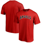 Los Angeles Angels Armed Forces Wordmark T-Shirt Red