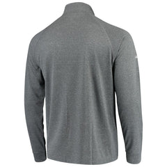 Detroit Tigers Stitches Team Raglan Quarter-Zip Pullover Jacket Heathered Charcoal
