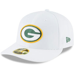 Green Bay Packers New Era Omaha Low Profile 59FIFTY Fitted Hat - White for sale