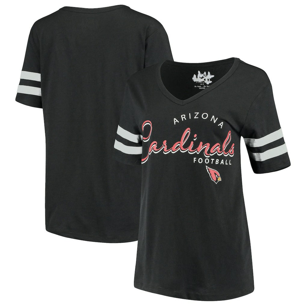 Arizona Cardinals Touch Women's Triple Play V-Neck T-Shirt - Black discount