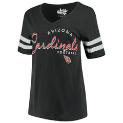 Arizona Cardinals Touch Women's Triple Play V-Neck T-Shirt - Black discount