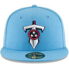 Tennessee Titans New Era Omaha 59FIFTY Fitted Hat - Light Blue for sale