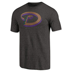 Arizona Diamondbacks Cooperstown Collection Forbes Tri-Blend T-Shirt Heathered Black