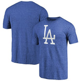 Los Angeles Dodgers Cooperstown Collection Forbes Tri-Blend T-Shirt Heathered Royal