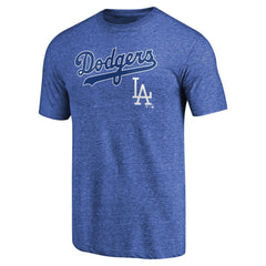 Los Angeles Dodgers Vintage Cooperstown Collection Wahconah Tri-Blend T-Shirt Royal