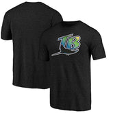 Tampa Bay Rays Vintage Cooperstown Collection Wahconah Tri-Blend T-Shirt Black