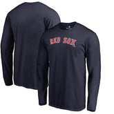 Boston Red Sox Team Wordmark Long Sleeve T-Shirt Navy