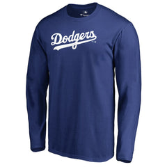 Los Angeles Dodgers Team Wordmark Long Sleeve T-Shirt Royal