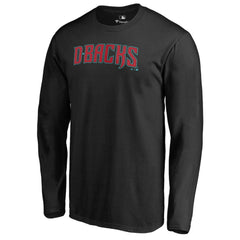 Arizona Diamondbacks Team Wordmark Long Sleeve T-Shirt Black