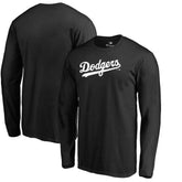Los Angeles Dodgers Team Wordmark Long Sleeve T-Shirt Black