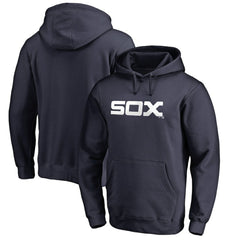 Chicago White Sox Vintage Cooperstown Collection Wahconah Fitted Pullover Hoodie Navy
