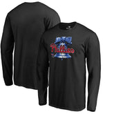 Philadelphia Phillies Midnight Mascot Long Sleeve T-Shirt Black