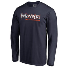 Chicago Bears Monsters Long Sleeve T-Shirt - Navy sale