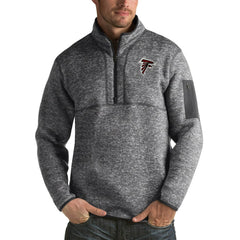 Atlanta Falcons Antigua Fortune Big & Tall Quarter-Zip Pullover Jacket - Charcoal online