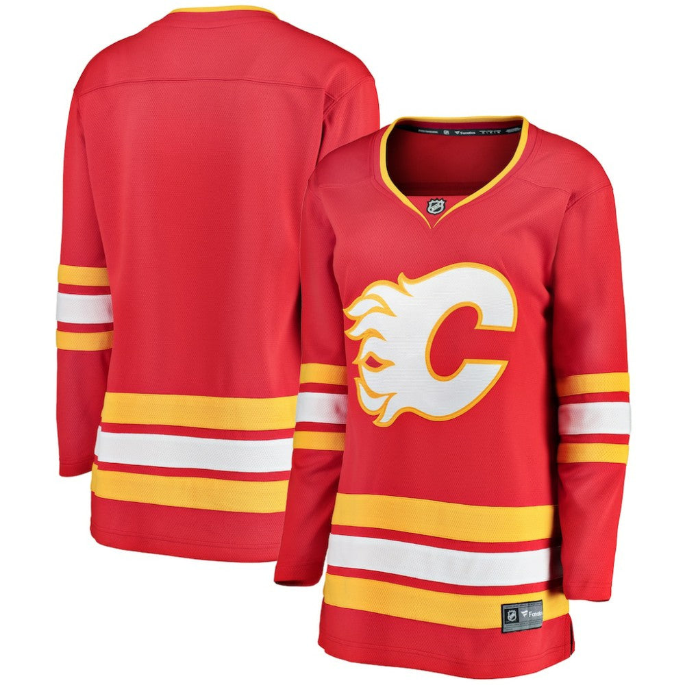 Calgary Flames Fanatics Women's Home Breakaway Jersey - Red Jerseys