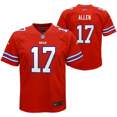 Josh Allen Buffalo Bills Youth Game Jersey - Red cheap