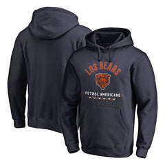 Chicago Bears Futbol Americano Pullover Hoodie - Navy sale