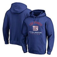 New York Giants Futbol Americano Pullover Hoodie - Royal for sale