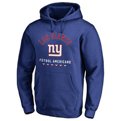 New York Giants Futbol Americano Pullover Hoodie - Royal for sale