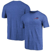 Buffalo Bills Primary Logo Left Chest Distressed Tri-Blend T-Shirt - Heathered Royal online