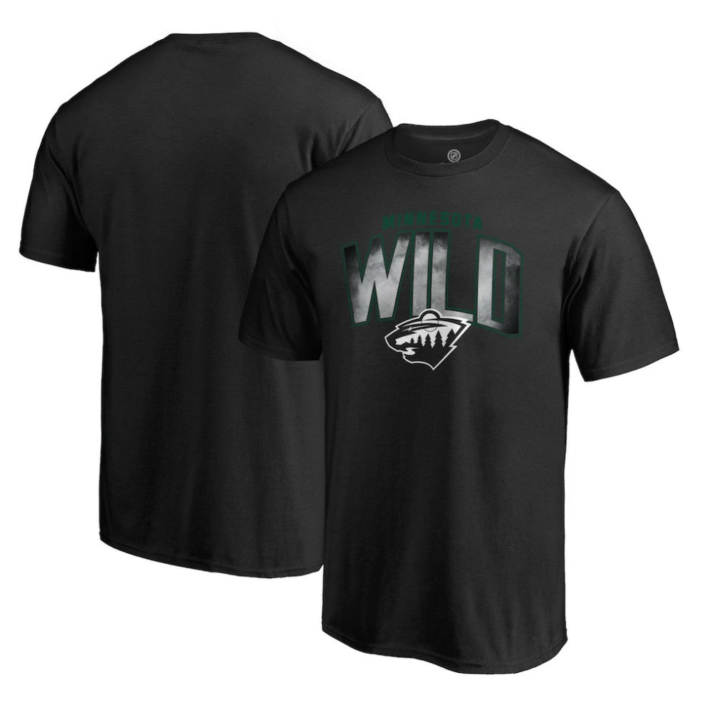 Minnesota Wild Arch Smoke T-Shirt - Black T-shirts