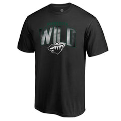 Minnesota Wild Arch Smoke T-Shirt - Black T-shirts