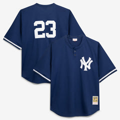 Don Mattingly New York Yankees Cooperstown Collection Big & Tall Mesh Batting Practice Jersey Navy