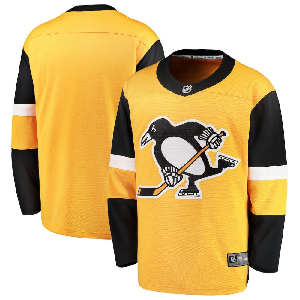 Pittsburgh Penguins Fanatics Alternate Breakaway Jersey - Gold Jerseys