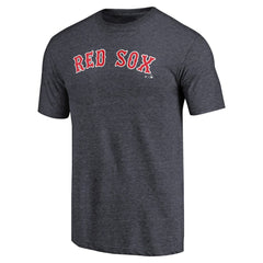 Boston Red Sox Team Wordmark Tri-Blend T-Shirt Navy
