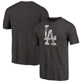 Los Angeles Dodgers Distressed Team Tri-Blend T-Shirt Black