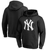 New York Yankees Official Logo Fitted Pullover Hoodie Black