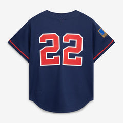 Bo Jackson California Angels Cooperstown Collection Mesh Batting Practice Button-Up Jersey Navy