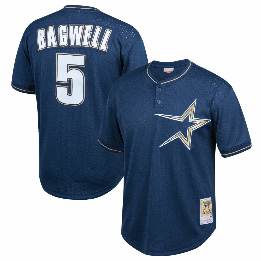 Jeff Bagwell Houston Astros Youth Cooperstown Collection Mesh Batting Practice Jersey Navy