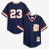 Kirk Gibson Detroit Tigers Youth Cooperstown Collection Mesh Batting Practice Jersey Navy