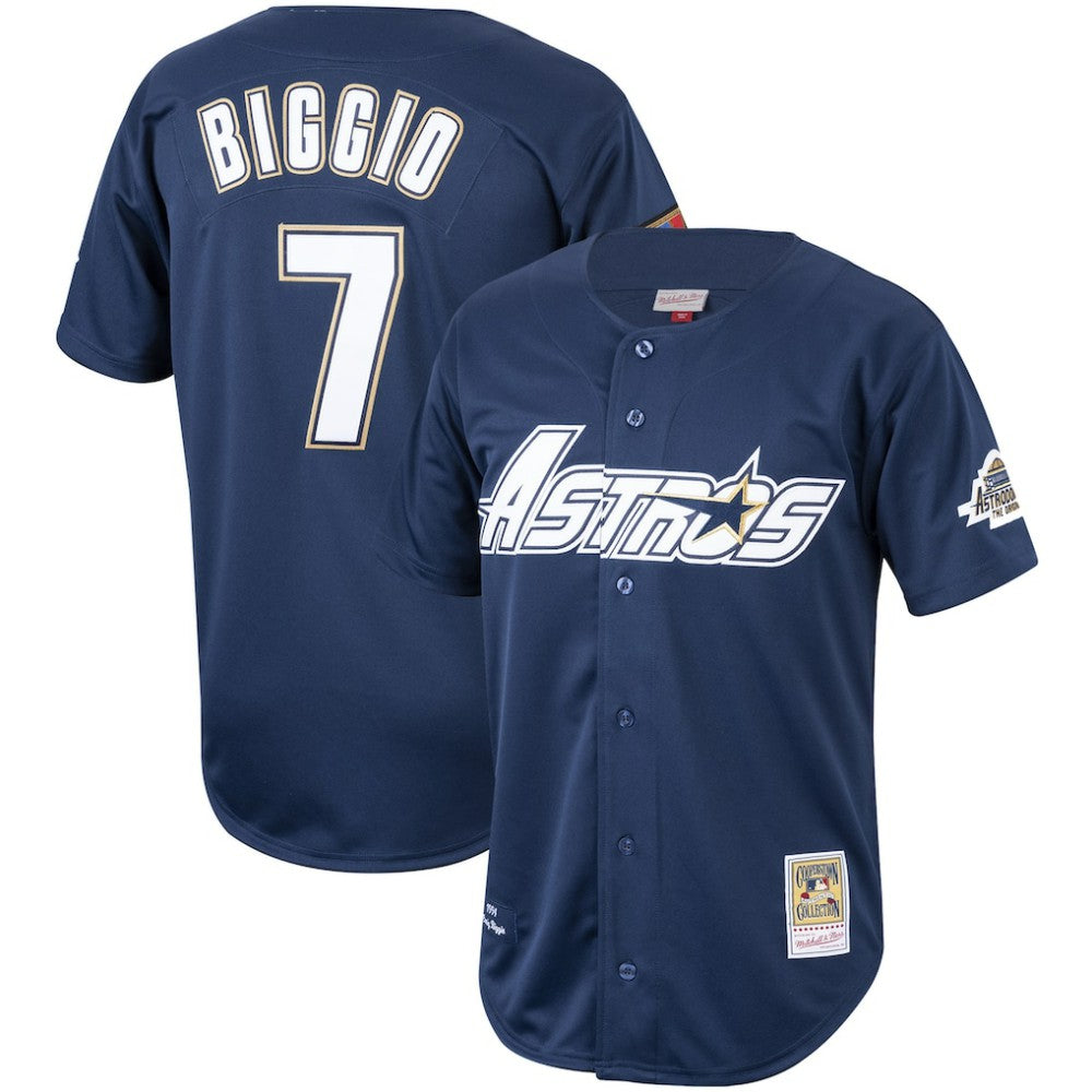 Craig Biggio Houston Astros Cooperstown Collection 1994 Authentic Jersey Navy