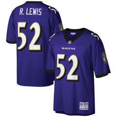 Ray Lewis Baltimore Ravens Big & Tall 2000 Retired Player Replica Jersey - Purple on sale