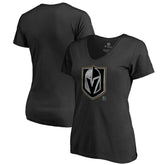 Vegas Golden Knights Women's Core Smoke V-Neck T-Shirt - Black T-shirts