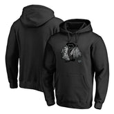 Chicago Blackhawks Core Smoke Pullover Hoodie - Black Hoodies