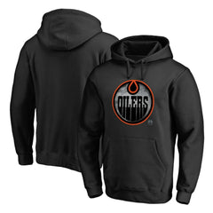 Edmonton Oilers Core Smoke Pullover Hoodie - Black Hoodies