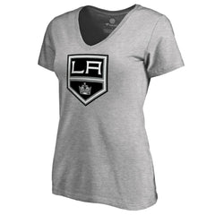 Los Angeles Kings Women's Team Alternate V-Neck T-Shirt - Heather Gray T-shirts