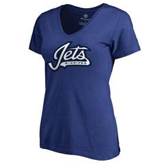 Winnipeg Jets Women's Team Alternate V-Neck T-Shirt - Blue T-shirts