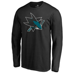 San Jose Sharks Team Alternate Long Sleeve T-Shirt - Black T-shirts