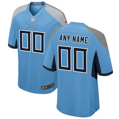 Tennessee Titans Youth Alternate Custom Game Jersey - Light Blue online