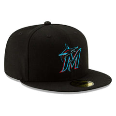 Miami Marlins On-Field Authentic Collection 59FIFTY Fitted Hat Black