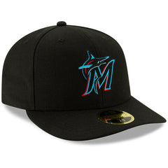 Miami Marlins Authentic Collection On-Field Low Profile 59FIFTY Fitted Hat Black