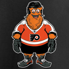 Philadelphia Flyers Women's Gritty Long Sleeve V-Neck T-Shirt - Black T-shirts